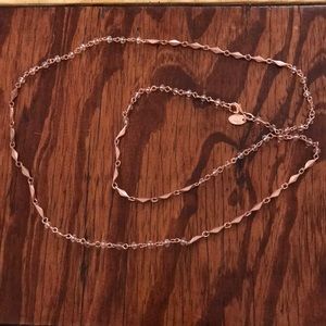 Rose gold necklace